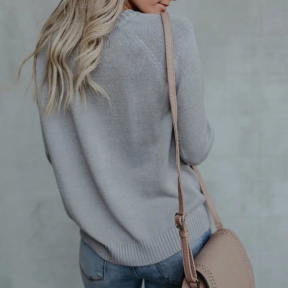 Heart sweater grey and white size XL - Picture 2 of 9